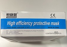 new Pack of 50 Multi Layers FACE MASKS High Efficient Protection Coverings  