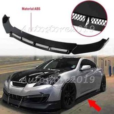 For Hyundai Genesis Coupe 2009-16 Gloss Black Front Bumper Lip Spoiler Body Kit