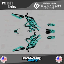 Graphics Kit for Surron Light Bee (All Years)  Patriot Series - Teal