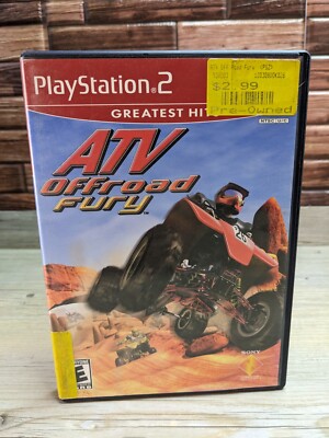 Playstation 2 ATV Offroad Fury 2 Game Bundle Greatest Hits & 2