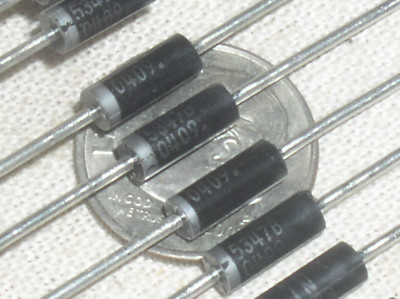 10 NEW ON-SEMI 1N5347B 1N5347 ZENER REFERENCE DIODE 10V 10 V VOLT 5W DO-15 USA