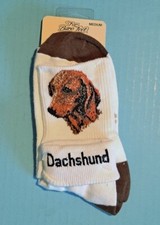 Dachshund Abrasion Resistance / Moisture Wicking Crew Socks by For Bare Feet