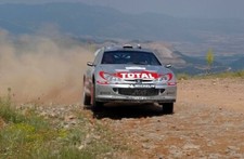 Richard Burns Peugeot 206 WRC on stage 5 He suffered with transmi- 2002 Photo
