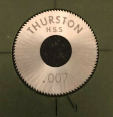 ジョーサーストン Thurston Jewelry 1 x 0.007 x 3/8 90T HSS Slitting Slotting Saw | eBay