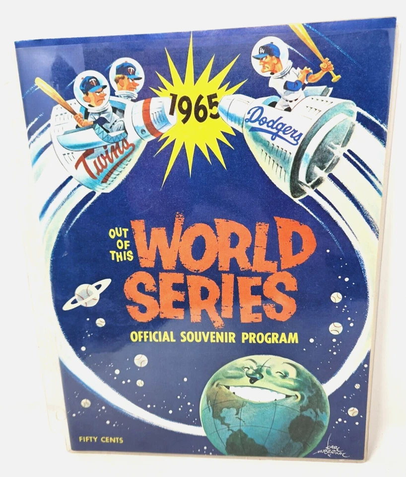World Series Official Souvenir Program, Dodgers LOT 1965, 1988, Twins EX NRMINT - Image 2 of 4