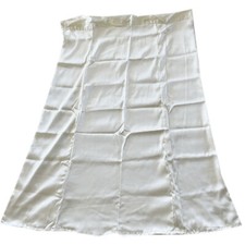 White Underskirt Readymade Satin Petticoat Sari Inner Wear Warp Skirt L-37"