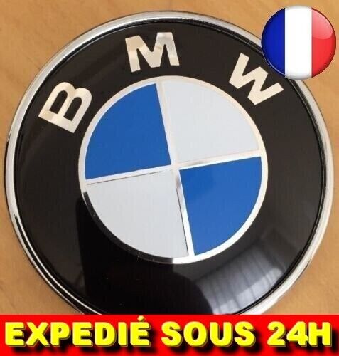 ✅ Remplacement Emblème Capot Avant Bleu/blanc Voiture 74 mm Logo Autocollant Bmw - Bild 1 von 1
