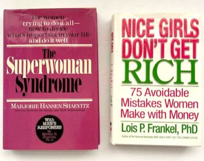 Self help books, The Superwoman Syndrome and Nice Girls Don't Get Rich, bundle 2