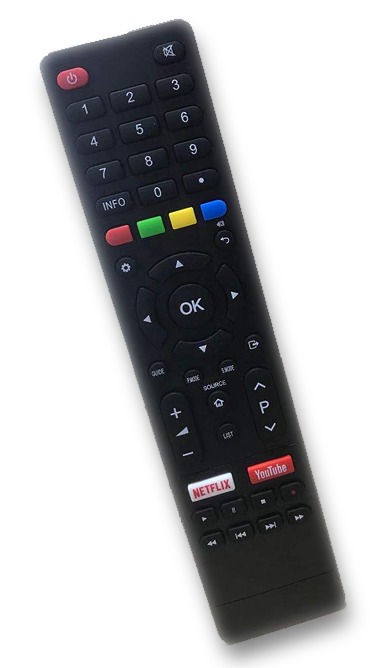 Telecomando Di Ricambio Per TV UNITED – Compatibile Con LED32H50, LED32H60, LED32HS51, LED40HS50, LED24H40 E Modelli Simili