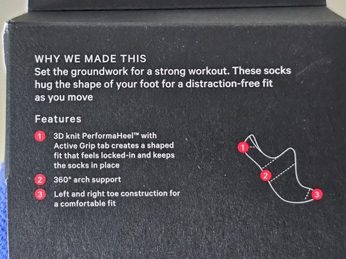 NWT LULULEMON Power Stride Socks Men's Medium 5-Pack Blue Green Yellow Orange - Picture 9 of 9