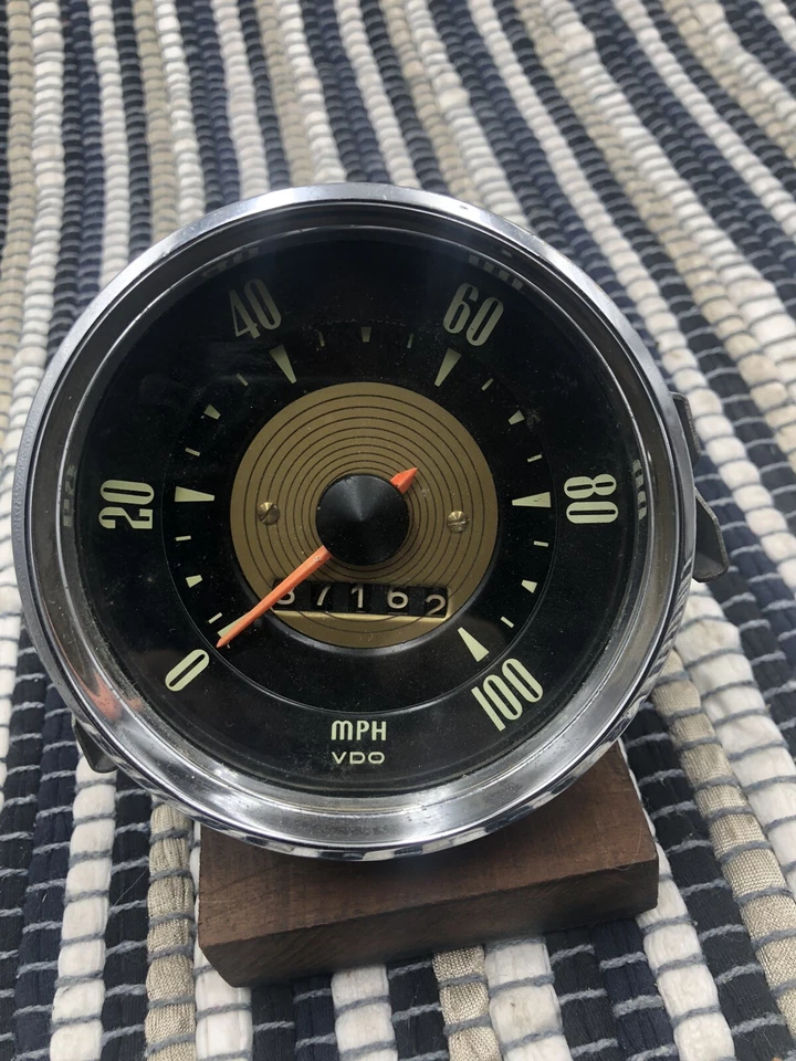 Velocímetro medidor cuadro de instrumentos vintage probado DKW 1958 1959 VDO 37.162 k Foto 2 de 4