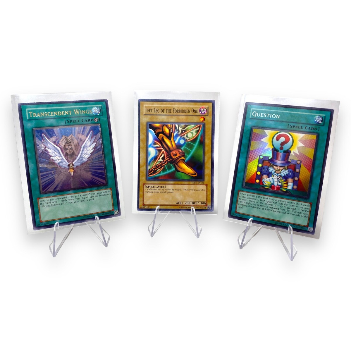 1996 - YuGiOh - Card Lot of 3 - Transcendent Wings - Question - Forbidden One | eBay 1996 - YuGiOh - Card Lot of 3 - Transcendent Wings - Question - Forbidden One | eBay