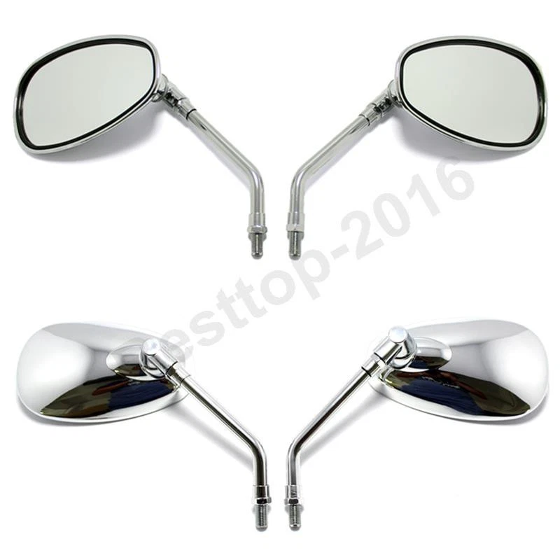 ESPEJO RETROVISOR LATERAL MOTO CROMADO 10MM PARA Victory Street Jackpot Hammer 8 Foto 3 de 4