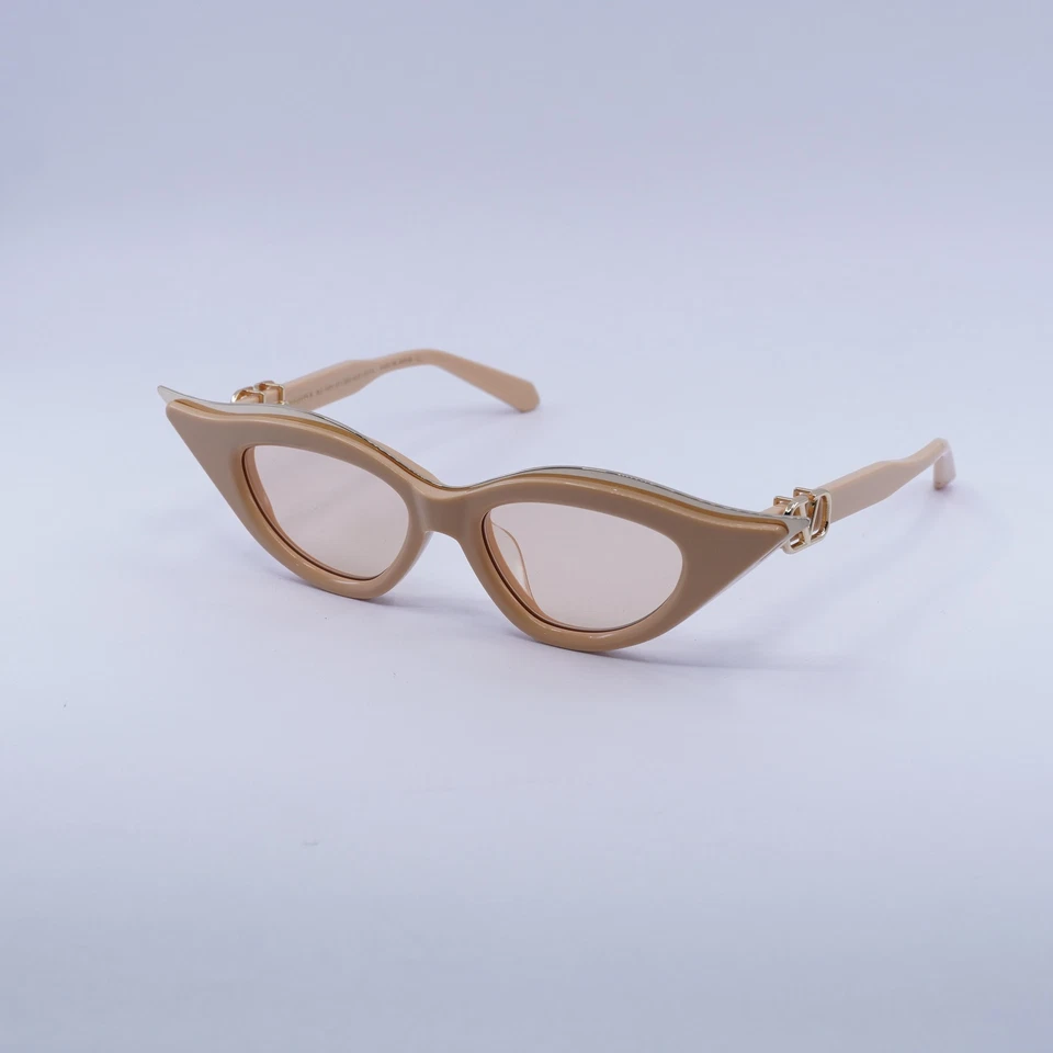 Valentino V-GOLDCUT-II VLS-114C Beige/White Gold/Nude AR 49-18-142 Sunglasses... - Image 3 of 4