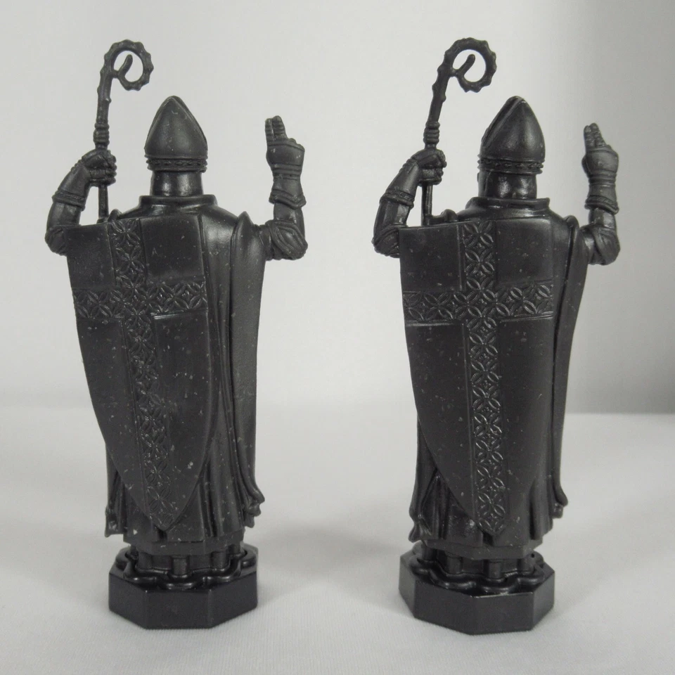 Harry Potter 2002 Wizard Chess Replacement Pieces 2 Speckled Black Bishops - Image 2 of 4