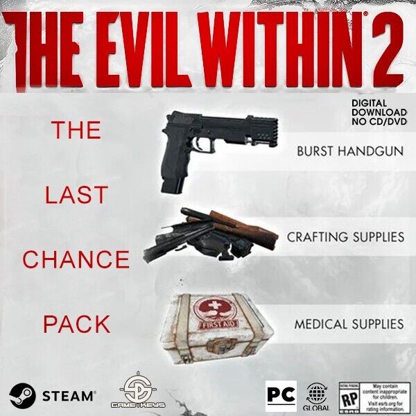 The Evil Within 2 Steam Key PC (GLOBAL) Region Free (No CD/DVD