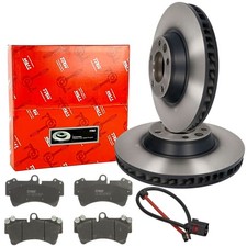 TRW Bremsscheiben 350mm Beläge WAKO Satz Vorne für AUDI Q7 4LB VW TOUAREG 7LA
