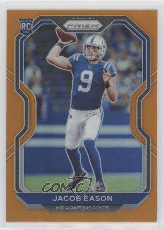 2020 Panini Prizm Rookie Orange Prizm 224/249 Jacob Eason #331 pe8