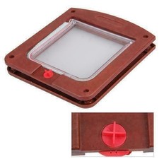 4 Wege Katzenklappe Katzentür Klappe Braun +Zubeh?r Türen Gefragt