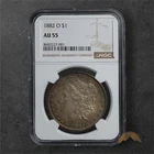 1882-O Morgan Silver Dollar $1 - NGC AU55 - New Orleans