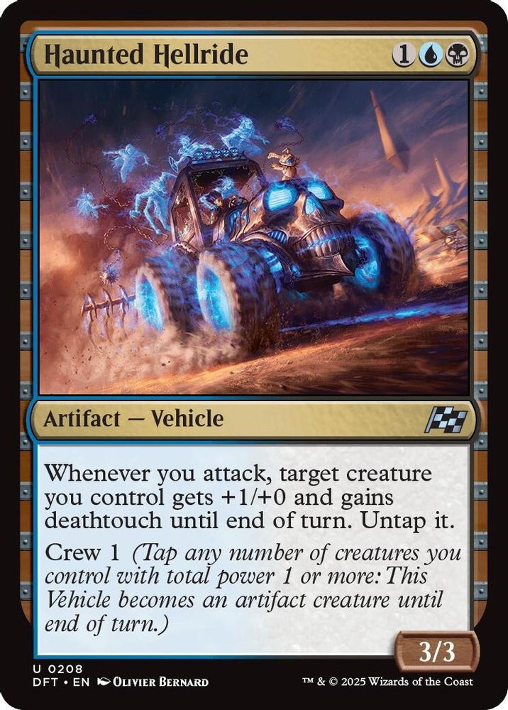 2025 Magic: The Gathering: Aetherdrift - Haunted Hellride (#208, U, Near Mint)