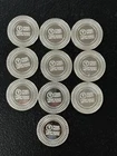 Lot Of 10 Silver Rounds 1 troy oz .999 Fine Silver