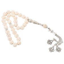 Stone Prayer Beads Bracelet Worry Beads Rosary -beads Bracelet with Tassel