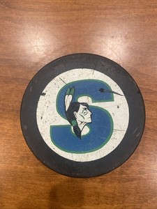 Springfield Indians Vintage AHL Retro Hockey Logo Puck