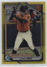 2024 Bowman Chrome Prospects Yellow Refractor 21/75 Lisbel Diaz #BCP-194 v9t