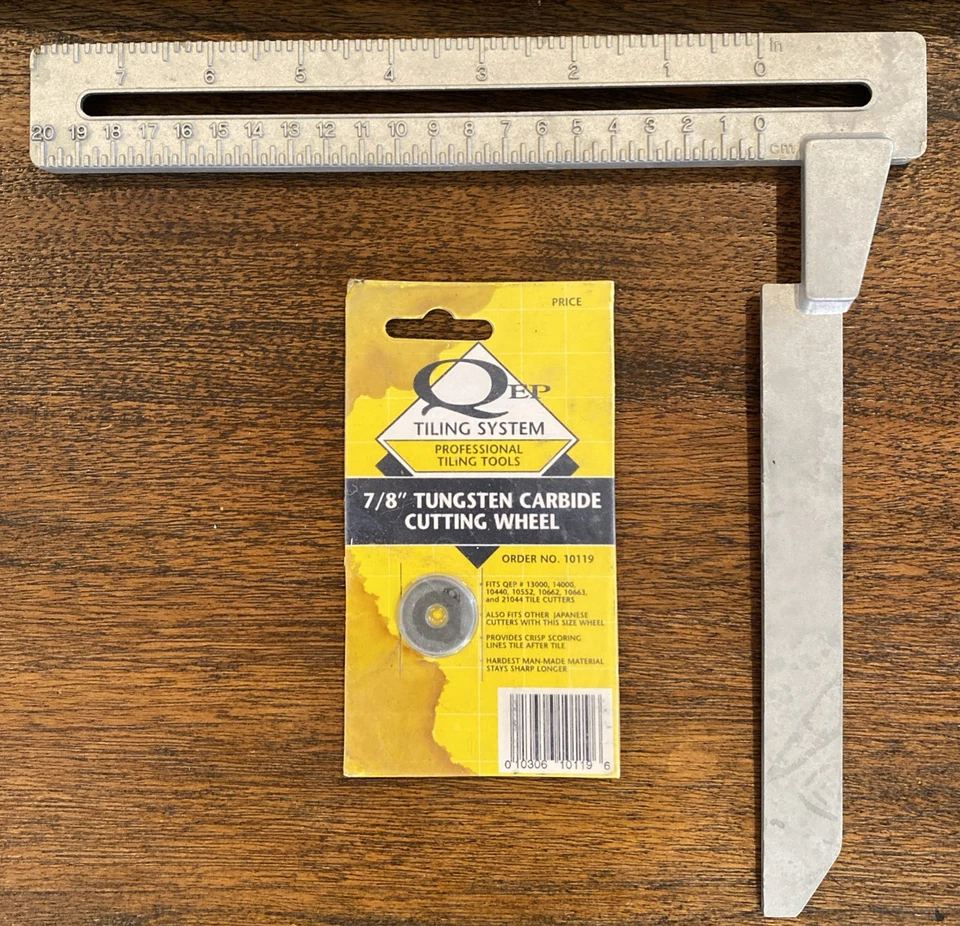 QEP 20” Tile Cutter 10552 • Titanium Coated Tungsten Carbide 7/8” Cutting Wheel - Image 2 of 4