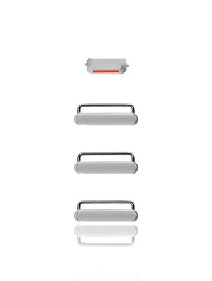 Replacement Hard Buttons (Power/Volume/Switch) Compatible with iPhone6/6+ Silver