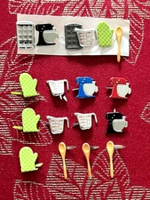 YOU CHOOSE - BAKING BRADS - DOODLEBUG PAN MIXER MEASURING CUP WOODEN SPOON