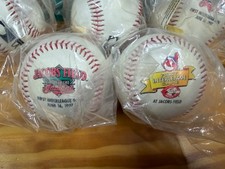 TWO McDonald's Indians First Interleague Game At Jacob's Field Baseballs