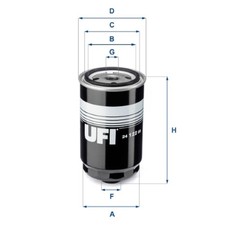 ORIGINAL® Ufi Kraftstofffilter für Kia SPORTAGE III CEE'D Schrägheck RIO III