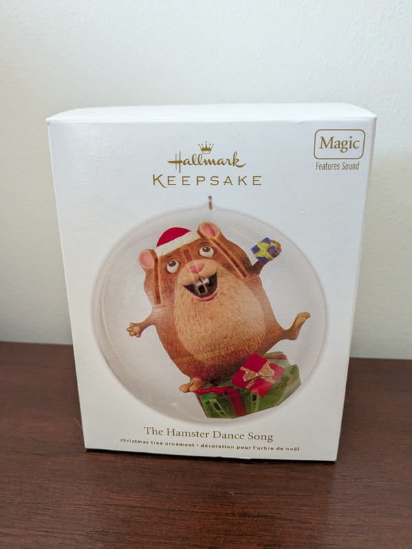 New 2012 THE HAMSTER DANCE SONG Hallmark Magic Ornament