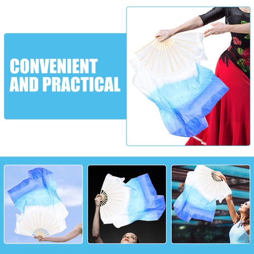 Hand Fan Veil Performance Fan Decor Performance Folding Fan Practice Dance Fan - Bild 9 von 12