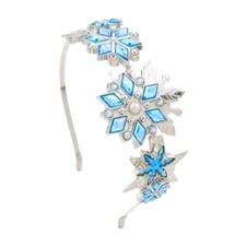 Disney Store Frozen Queen Elsa Metal Blue Iridescent Snowflake Headband Tiara