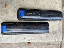Sbc Chevy Gm Stamped Script Valve Cover 350 Straight Bolt Holes Hot Rod V8 350