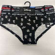 3 Pack Of NEW Mickey Mouse Hipsters , Size Large