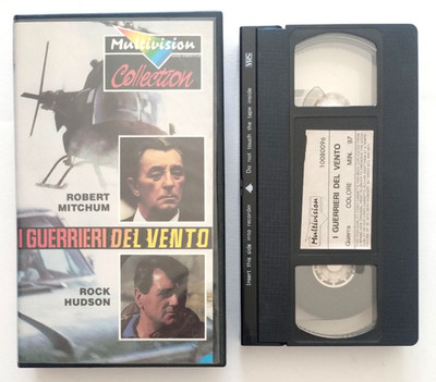 Vhs Die Krieger des Windes Actionfilm Robert Mitchum Videokassette Vintage (V82)
