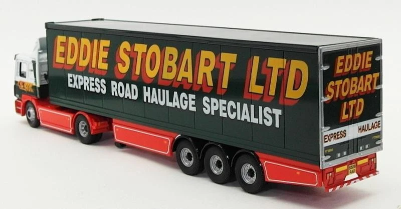 Camión modelo Corgi 75702 escala 1/50 - remolque de caja refrigerado MAN - Stobart Foto 2 de 4