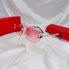 2026 Diamond Cut Rimless Square Sunglasses Unisex Luxury Rhinestone UV400