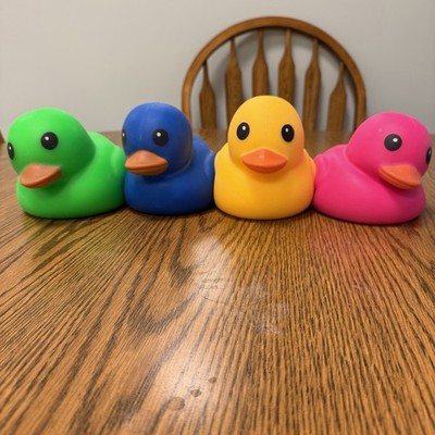 Laffy Quacks Squeeze Duck Toy Set of 4 Jumbo Squishy Ducks NWT Viral TikTok