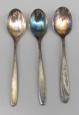 WMF Spoons Silverplate Discontinued 2 Hamburg 1 Wien (Vienna) Germany 90  18 