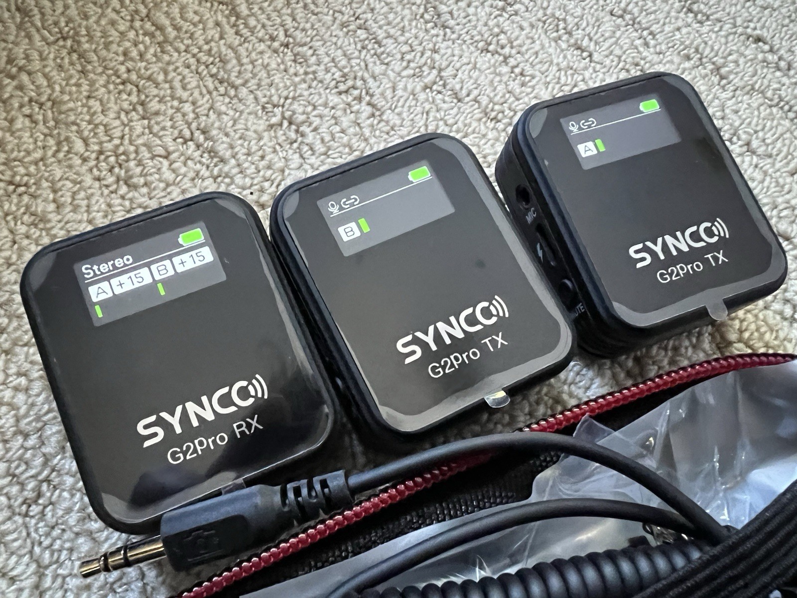 SYNCO Wireless Lavalier Mic System, G2(A2) PRO Dual Channel 656FT Transmission