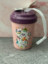 Disney x Starbucks 2020 Disneyland Park Tumbler Cup Christmas Ornament NEW