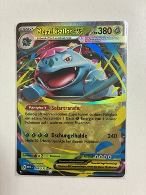 Pokemon Karte: Mega-Bisaflor EX 003/132 Mega Entwicklungen Near Mint Deutsch DR