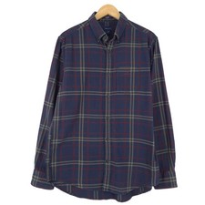 Gant Mens Formal Shirt Plaid Cotton Business Office Ov5 Size M 39/40 15 3/4