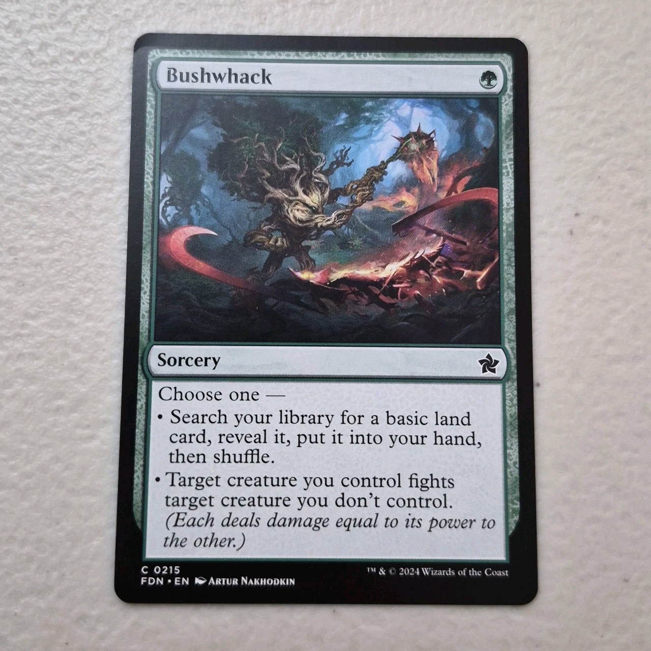 Bushwhack - Foundations # 215 MTG NM 
