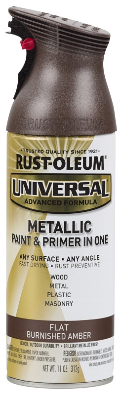 Rust-Oleum 271472 Universal All Surface Metallic Spray Paint, 11 oz